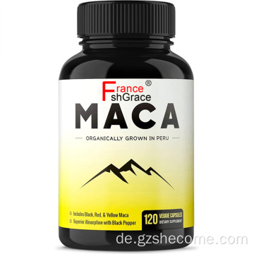 Maca -Kapseln Glutenfreie Formel Maca -Root -Kapseln